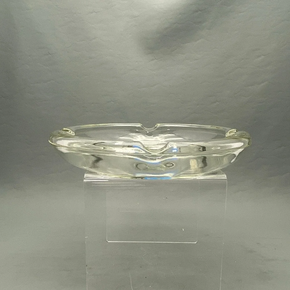 Vintage Anaconda Aluminum The Big Group Glass Ashtray Vulture Mascot Promo